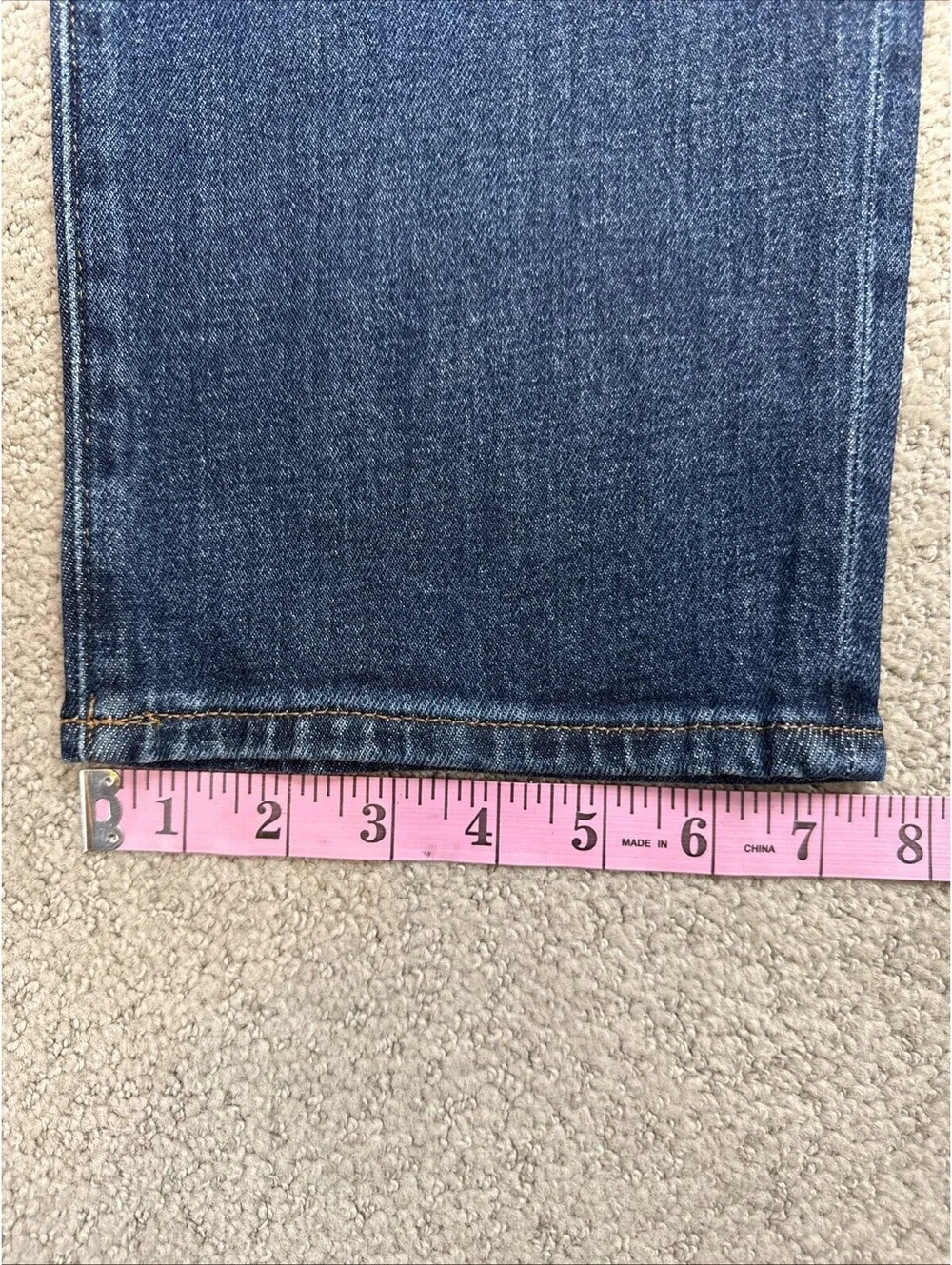 NWT Express Mens Slim Straight Stretch Jeans Medium Wash 34x34 47280434